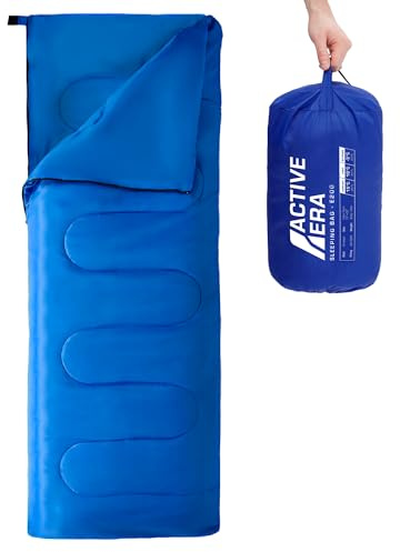 Active Era Ultra Lightweight Sleeping Bag Indoor & Outdoor - Compact, Ultralight Sleeping Bag for Warm Weather - Camping Sleeping Bags for Warm Weather, Sleepovers, Fishing, Outdoor Camping and Hiking