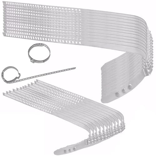 TECPO Achsmanschetten-Schellen-Set 12-teilig, für Thermoplast- & Gummi-Achsmanschetten, Schellen, für alle gängigen Fahrzeugtypen geeignet, korrosionsgeschützt (Set 4)