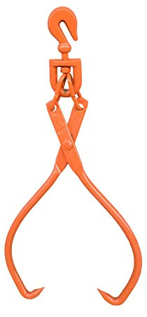 OAOLOWF Skidding Tongs Log Lifting/Swivel Dragging Steel Tongs Log Lifting, Handling, Dragging & Carrying Tool / 18inch Jaw Opening (18-Swivel)