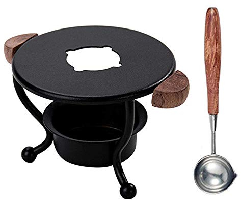 Wax Seal Warmer Wax Melting Furnace Tool Kit with Spoon | for Melting Wax Seal Beads or Sticks, Wax Stamp Spoon Holder for Letter Envelope Sealing