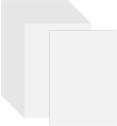 100 Sheets White Cardstock Thick Paper – A4 Blank Medium Weight 70 lb Cover Card Stock Printer Paper – for Invitations, Scrapbooking, Crafts, DIY Cards, Brochure Award and Stationery Printing