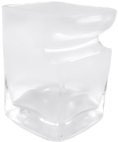 Nicear Vaso De Whisky Cuadrado Artesanal De 305 Ml, Transparente, Estilo Antiguo, Para Whisky, Bourbon, Cerveza Y Licores.