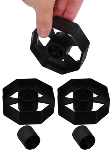 SHINEOFI 3sets Replacement Tape Dispenser Wheel Core for Adhesive Tape Holder Black Smooth Rolling for Office Use