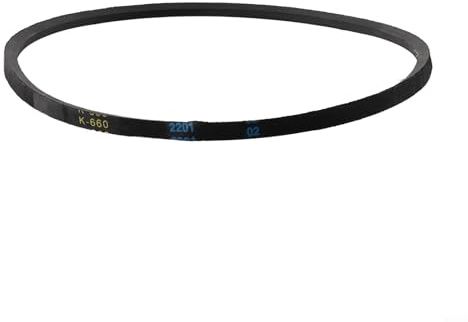 K660 Triangel V bälte gummi körbälte 66 cm omkrets 8 mm bredd för borrmaskin industriell jordbruksutrustning kraftig kraftöverföring enkel installation svart (K660)
