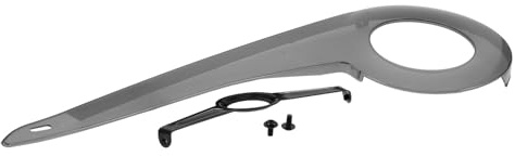 TOYZFRIENDY Protector de Cadena para Bicicleta de Montaña 38-40 Dientes Funda Protectora de Plástico Transparente Negra Cubierta de Cadena Resistente y Silenciosa Fácil Instalación para