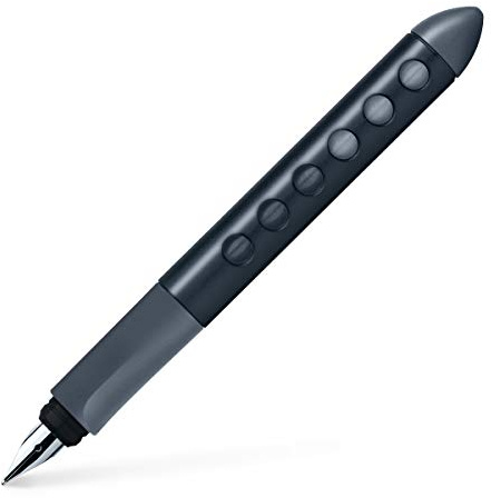 FABER-CASTELL 149861 - Bolígrafo escolar Scribolino para zurdos, plumín L, negro, 1 unidad