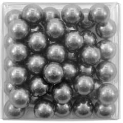 CAMILLUS 0.5 Slingshot Ammo Balls for Catapult Slingshot - Durable Versatile Carbon Steel Outdoor Shooting Ammunition Balls with Silver Finish, 50 Pack
