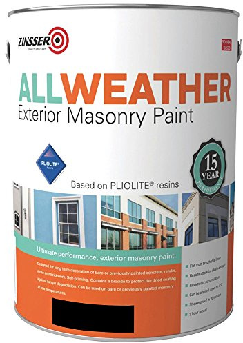 Zinsser Allweather Exterior Masonry Paint 5lt Black
