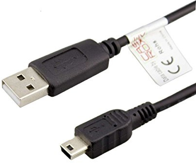 caseroxx USB-Kabel, Datenkabel für Garmin DriveSmart 55 & Digital Traffic, USB-Kabel als Ladekabel oder zur Datenübertragung in schwarz
