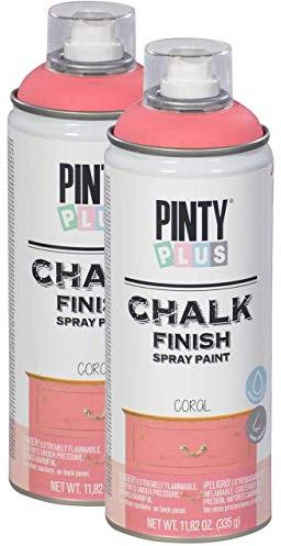 Pinty Plus - Bombe de peinture à la craie - 400 ml - 827 - Corail