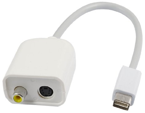 Ruilogod Mini DVI a S-Video A/V Adattatore cavo composito TV per notebook