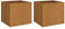 vidaXL Rusty Corten Steel Planters - Durable and Weather-resistant Outdoor Plant Stands for Gardens, Patios and Balconies, Rectangular Shaped - Set of 2
