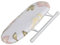 Denash Small Tabletop Ironing Board,Portable Compact Iron Table,Lightweight Non-Slip Foldable Legs Space Savier Ironing Table for Travel Home Business Trip (Peony)