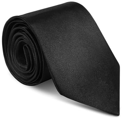BDEPSTR Cravate Homme, Cravate Unie pour Mariage Cravate d'Affaires Formelle, pour le Travail ou Occasions Spéciale