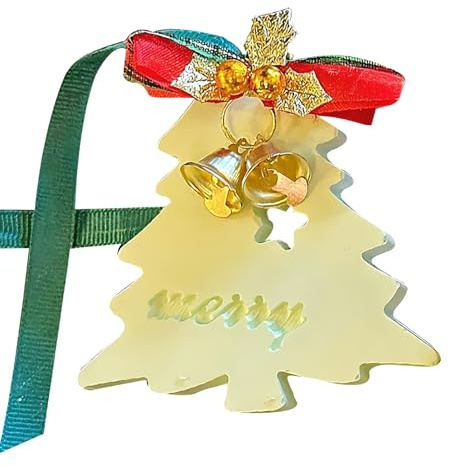 Ornamenti profumati per l'albero di Natale, deodorante per auto | profumo per auto – Holiday Favour Car Interior Decor Wind Chime Bows Pendant per Bedroom Car Interir