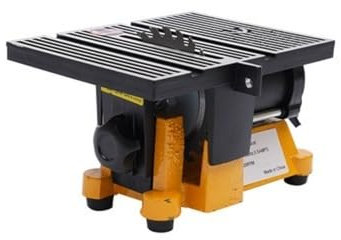 4 Mini Table Saw Cutting Machine 90W Wood Glass Stone Cutter 4500RPM Portable Bench Top Saw 12mm Arbor Diameter with Protective Cover Scale and Miter Guide