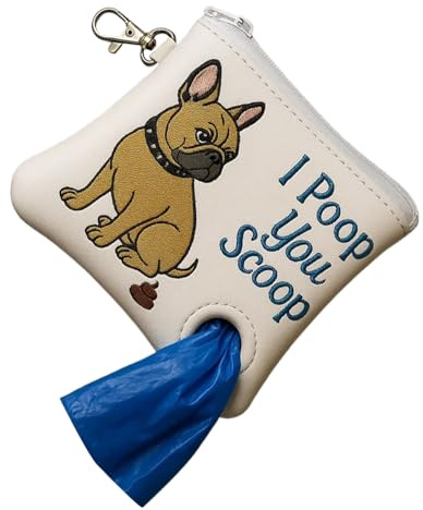 Portabolsa Para Excrementos Caninos - Dispensador Higiénico De Bolsas Para Excrementos - Accesorio Estilizado Y Fácil De Limpiar Para Paseos Diarios Y Cuidado De Mascotas Al Aire