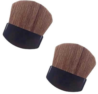 Mini Powder Blush Brush, 2 st små sminkborstar för ansiktet och sminkborstar, sminkborstar och verktyg