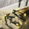 hellum LED mini Lichterkette innen, 5,1m Lichtlänge 35 LED Lichterkette innen, klassisch warmweiß, mit Stecker, für Weihnachtsbaum Kabel grün Stecker 1,5m, 577563