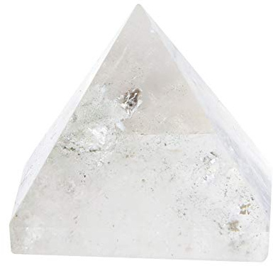 Piramide di quarzo di cristallo bianco naturale Guarigione energetica Chakra Bilanciamento Fengshui Scultura Decorazione per la casa Collezione di ornamenti Regalo