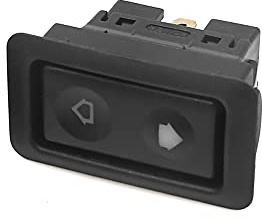 A ABSOPRO Interruttore Alzacristalli 6 Perno Auto Porta Finestra Potenza Elettrico Controllo Interruttore Plastica Nero