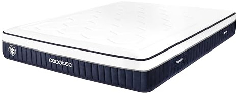 Cecotec Colchón Híbrido Flow CecoFresh 2700 CoolConfort Hybrid 80x200. Multicapa, Núcleo de Muelles Ensacados y Tecnología CoolConfort, Sensación Refrescante, Firmeza Alta, Altura 27 cm