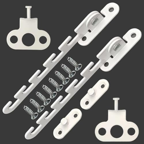 Fensterfeststeller,2 Stücke Kippfensterschutz Für Katzen,Fensterriegel für Fenster,Set Kipp-Regler,Fensterfeststeller Set,Zuschlagschutz Fensterriegel Zum Einstellen Des Öffnungswinkels Von Fenstern