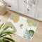 Green Door Mats Indoor Washable,Small Doormats,Soft Low Pile Faux Wool Front Door Mat,Non-slip Entrance Rug,Boho Botanical Print Floor Carpet,Floor Carpet Kitchen Laundry Bedroom(Green, 40x60cm)