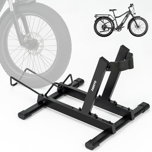 Favoto Support pour E-Bike et Vélo de Route - Support de Sol pour Vélos Électriques et Vélos de 20-29 Pouces de Route Course Montagne VTT Charge Maximale 38kg Noir