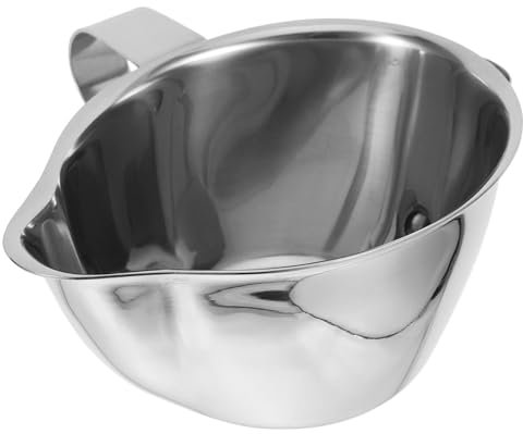 HOLIDYOYO Bol Séparateur De Graisse Acier Filtre à Soupe Et Huile Pour Cuisine Restaurant Et Bar Outil De Cuisine Multi-usage Pour Sauces Et Assaisonnements