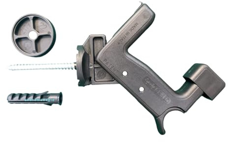 ANDROMEDAGIE® | SUPER TOP GRILLO 10 PZ VITE 70 MM NERO | Fermo Imposta Automatico Brevettato EsinPlast | Regolabile 44-60mm | Per Persiane e Scuri | Compatibile Alluminio Legno Ferro PVC