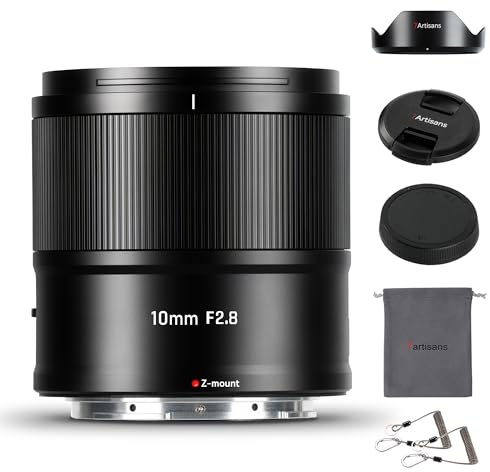 7artisans Autofokus 10mm F2.8 APS-C Weitwinkelobjektiv mit großer Blendenöffnung automatischer/manueller Blendeneinstellung Gesichts-/Augenerkennung kompatibel mit Nikon Z-Mount Z50/Z30