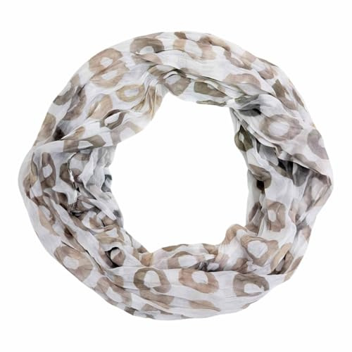 Jeamis cirkel siden loop gradient vår rund halsduk regnbåge unisex sommar lätt halsduk stola prickar, Cirkel 25cc taupe, 160 x 48 cm