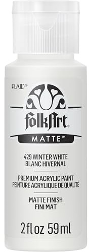 FolkArt Acrylic Paint in Assorted Colors (2 Ounce), 429 Winter White