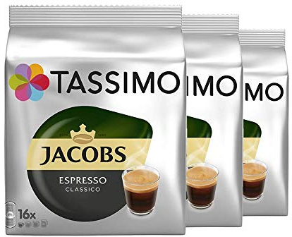Tassimo - Jacobs café x, 3 Unidades (48 pods)