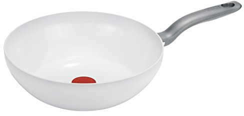 Tefal C90819 CeramicControl Induction Wokpfanne 28 cm, weiß