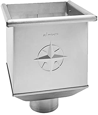 Zink Rinnenkasten Wasserfangkasten für Fallrohr DN 87