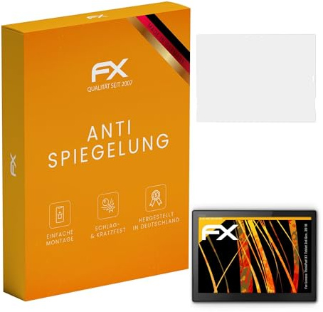 atFoliX Displayfolie kompatibel mit Lenovo ThinkPad X1 Tablet 3rd Gen. 2018 Schutzfolie, entspiegelnde und stoßdämpfende FX Folie (2X)