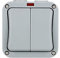 CENPEK Waterproof Double Way Control Switch - 2 Gang, 20A, Double Light Switch