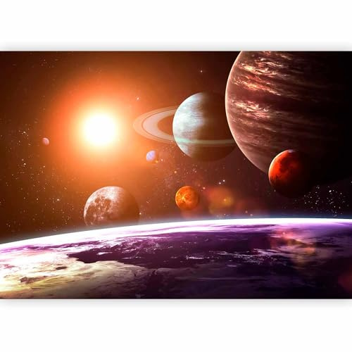 murando Photo Wallpaper Solar System 400x280 cm / 158 x 111