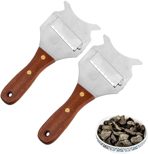 Bogoro Grattugia Tartufo,Taglia Tartufo in Acciaio Inox con Lama Regolabile,Affettatartufi Tagliatartufi Lama Facilmente Regolabile per Ottenere Il Taglio Desiderato