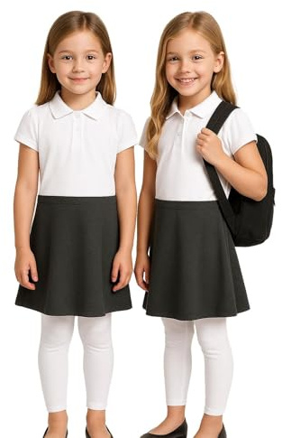 A2Z 4 Kids Girls Pack of 2 School Uniform Dress - UF Dress 863 2 Pack Grey 13-14