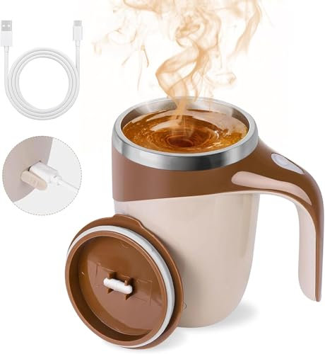 Automatic Magnetic Stirring Coffee Mug, 2025 Neu Selbstrührende Tasse, Magic Mug Becher, Lazy Kaffeebecher Kaffeetasse Thermosbecher (Kaffee)
