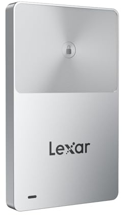 Lexar TouchLock Portable SSD 1TB with One-Touch NFC Encryption Authentication, External Solid-State Drives USB 3.2 Gen2, Magnetic Phone SSD Support for iPhone 17/16, Tablet, PC