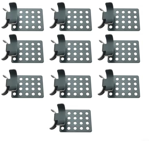 Entgoinggo Lot de 10 crochets de gouttière pour câble chauffant, supports non corrosifs pour ruban thermique sur toits métalliques