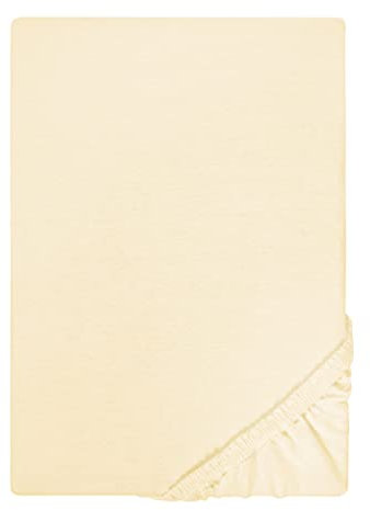 biberna Jersey-Spannbetttuch 0077155 gelb 1x 140x200 cm - 160x200 cm