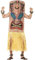 Smiffys Tiki Totem Kostüm, Braun, mit Überzug, befestigtem Rock, Arm- & Beinstulpen