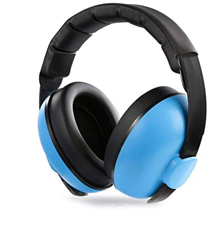 Baby Ear Protection Noise Cancelling Headphones, Comfortable and Adjustable Noise Reduction Earmuffs, Infants Hearing Safe Protect Headphone, for Concerts Fireworks, 0 - 5 Years Baby and Kids (blue)