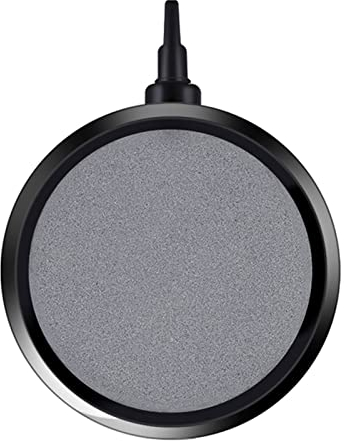 Air Stone for Fish Tank, Round Disk Aquarium Air Stone Bubble Aerator Disc Airstone Ultra Quiet Oxygen Diffuser for Pond Hydroponic Pump (10CM)