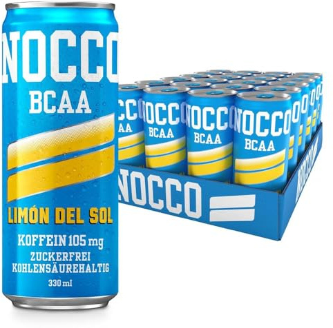 Nocco BCAA Drink, 24 x 330 ml Dosen (Pfandartikel) (Summer Edition: Limon del Sol)